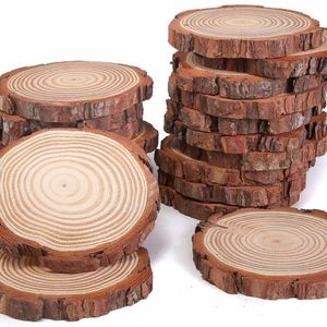 12 Wood Slabs Rustic Wedding Reception Decorations